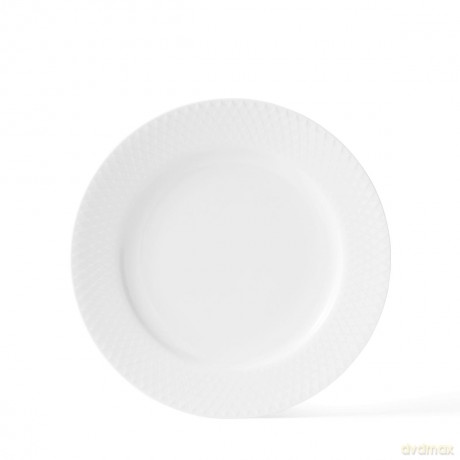 Lyngby Porceln - Rhombe White Plate 21 cm