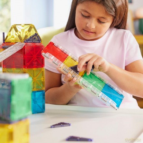 MAGNA-TILES - Rail Racers Deluxe˘ 90 Piece Set (90361)