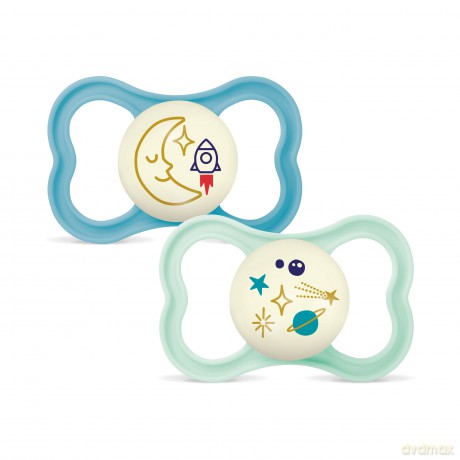 MAM - Air Night Silk 2p Box V - Blue - 16-36m