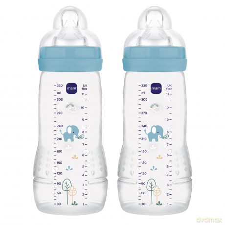 MAM - Easy Active Baby Bottle - Blue - 330ml