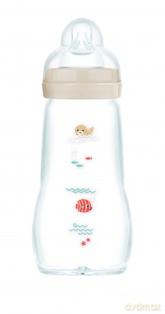 MAM - Feel Good Glass Bottle - Neutral - 260 ml