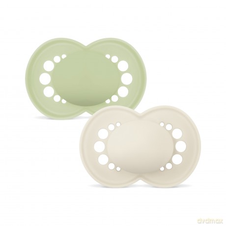 Smoczek 2-pak MAM - Orig Silk Pacifier 2-Pack - Green - 16-36 months