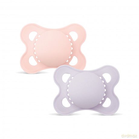 MAM - Orig Silk Pacifiers - Pink - 0-6 months