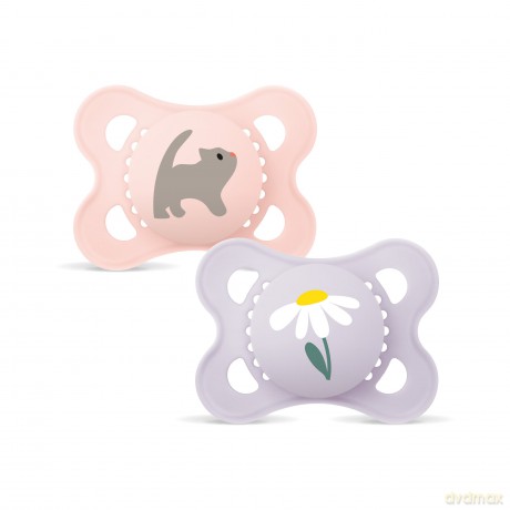 MAM - Original Silk Pacifier 2-Pack - Pink - 0-6m