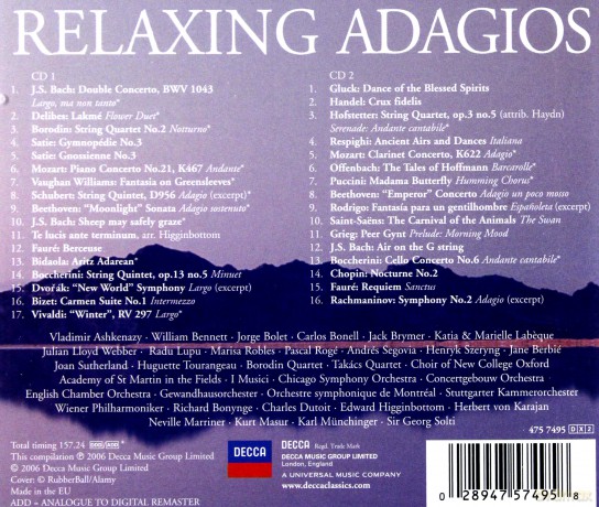 Various: Relaxing Adagios [2CD]