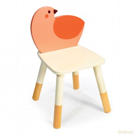 Mentari - Bird Chair - Cream-Nature - 49.2 cm H, 30.7 cm W, 31.2 cm D