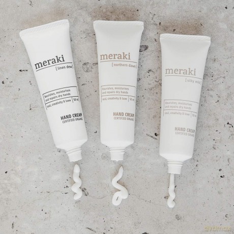 Meraki - Hand cream, Silky mist - h: 13.3 cm, dia: 3 cm