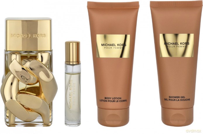 Michael Kors - Pour Femme EDP 100 ml + Body Lotion 100 ml + Showergel 100 ml + EDP 10 ml - Giftset