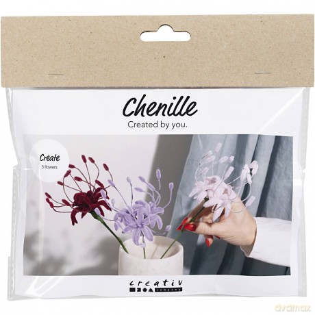 Mini DIY Kit - Chenille flowers (977759)