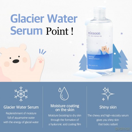 Mixsoon - Glacier Water Hyaluronic Acid Serum - 100 ml [KOMSETYKI]