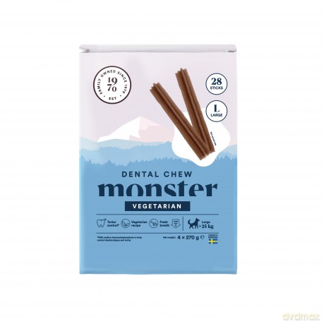 Monster Pet Food - Dog Dental Chew Vegetarian - Large - 1080 g (28 pcs)