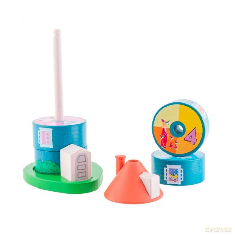 Moomin - Stackable Moominhouse af wood (35504596)
