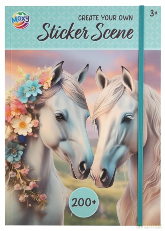 Moxy - Horse sticker scene book a4, 200+ stickers (190003)