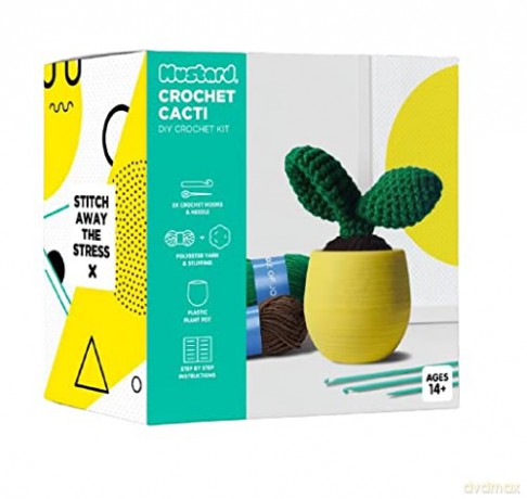 Mustard - Crochet Cacti - Green - 15 cm x 10 cm