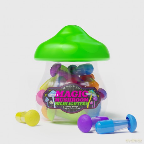 Mustard - Magic Mushroom Highlighters - Rainbow - Compact