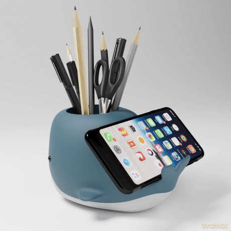 Mustard - Moby Pen Pot - 10 x 15 x 8 cm