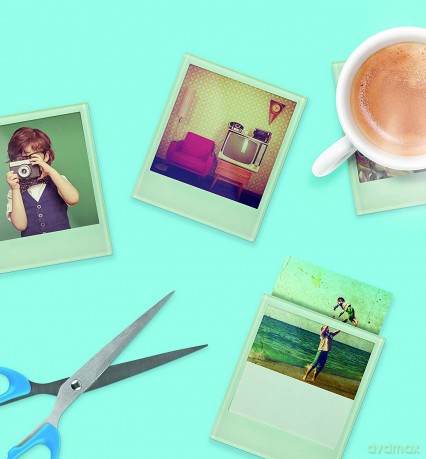 Mustard - Polaroid Instant Coasters - 10 cm x 10 cm
