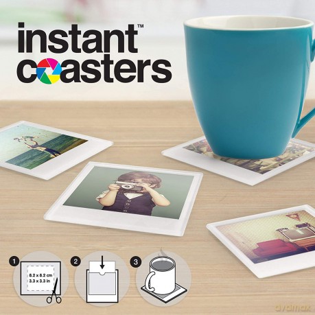 Mustard - Polaroid Instant Coasters - 10 cm x 10 cm