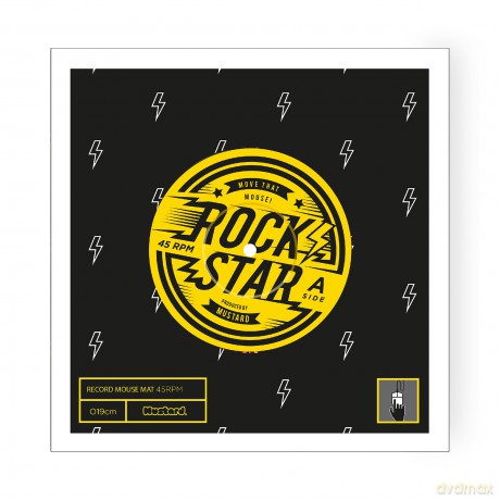 Mustard - Rock Star Mouse Mat
