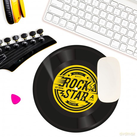 Mustard - Rock Star Mouse Mat