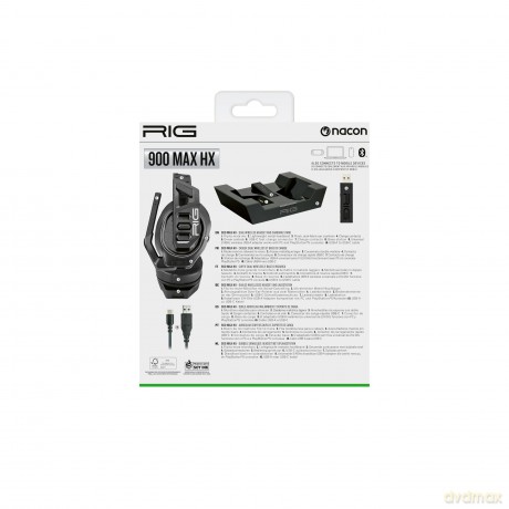 Nacon - Rig Wireless Headset 900 Max HX - Black