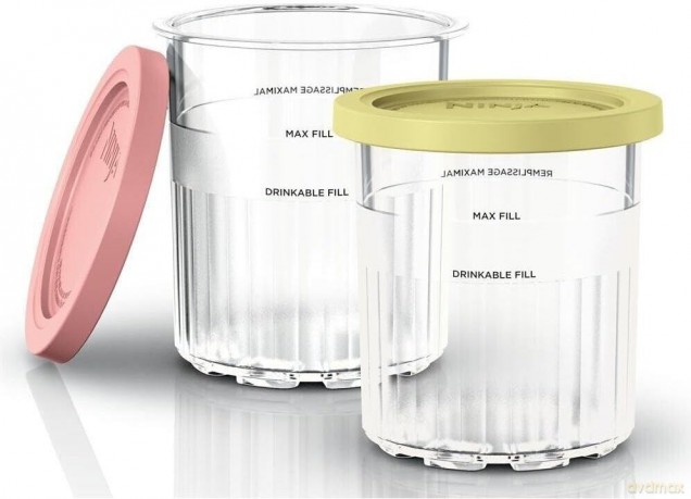 Pojemniki do lodów Ninja - Creami Deluxe Accessory Tubs - XSKPNTLD2EUUK - Set of 2 Extra Pints
