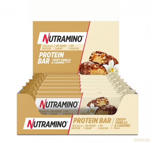 Nutramino - 12x Proteinbar Vanilla Caramel 55g