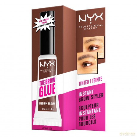 NYX Professional Makeup - The Brow Glue Instant Styler - Medium Brown