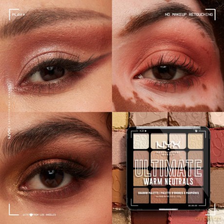 NYX Professional Makeup - Ultimate Color Palette - Warm Neutrals - 16-Pan