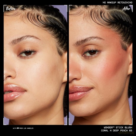 NYX Professional Makeup - Wonder Stick Dual-Ended Cream Blush Stick - Coral N Deep Peach