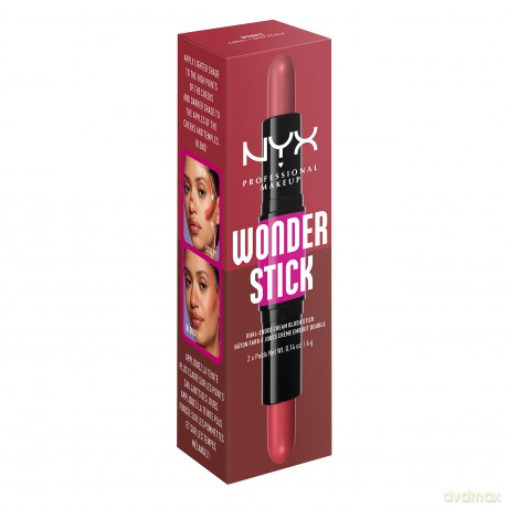 NYX Professional Makeup - Wonder Stick Dual-Ended Cream Blush Stick - Coral N Deep Peach