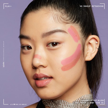 NYX Professional Makeup - Wonder Stick Dual-Ended Cream Blush Stick - Light Peach N Baby Pink