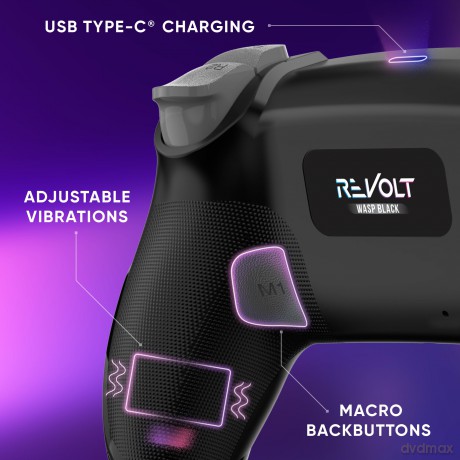 Oniverse - Wireless Controller Revolt V2 BT Wasp - PS4 (Black)