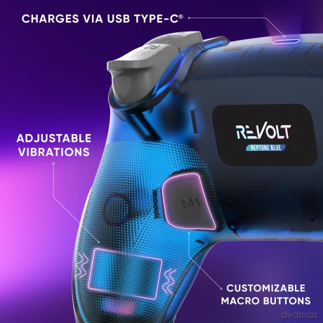 Oniverse - Wireless Controller Revolt V2 BT Wasp - PS4 (Blue)
