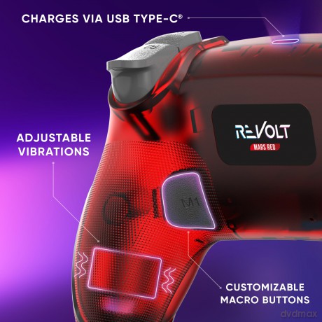 Oniverse - Wireless Controller Revolt V2 BT Wasp - PS4 (Mars Red)