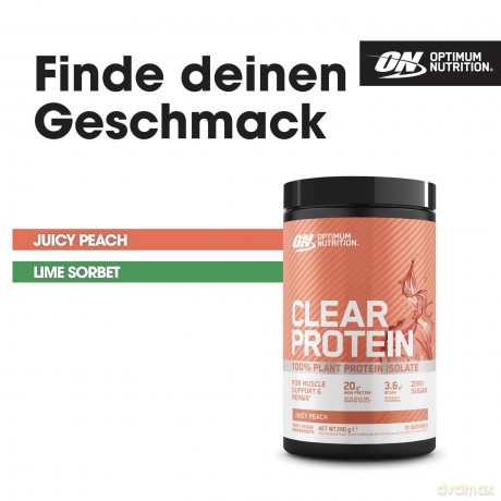 Optimum Nutrition - Clear Protein 100% Plant Protein Isolate - Juicy Peach