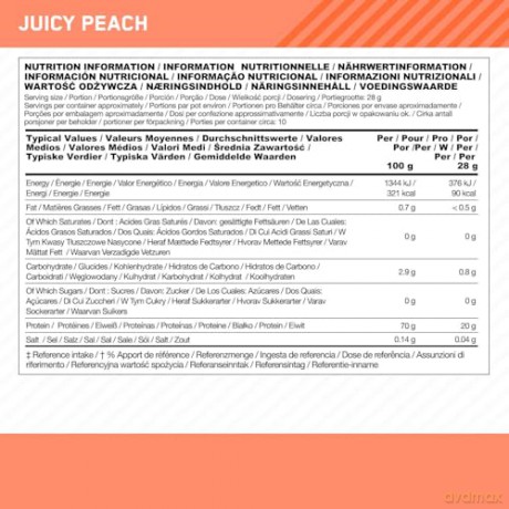 Optimum Nutrition - Clear Protein 100% Plant Protein Isolate - Juicy Peach