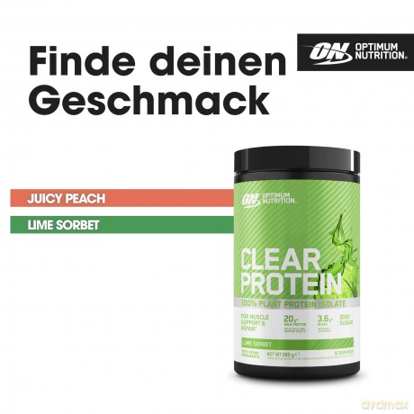 Optimum Nutrition - Clear Protein 100% Plant Protein Isolate - Lime Sorbet