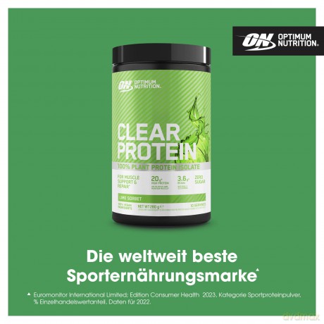Optimum Nutrition - Clear Protein 100% Plant Protein Isolate - Lime Sorbet