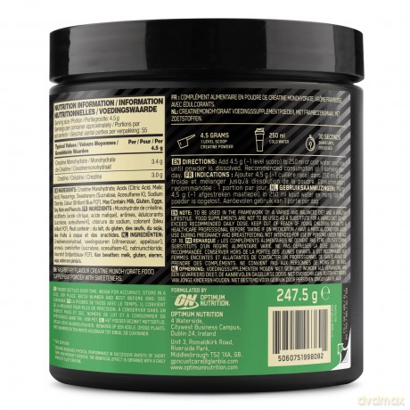 Optimum Nutrition - Creatine - Blue Raspberry - 247.5G
