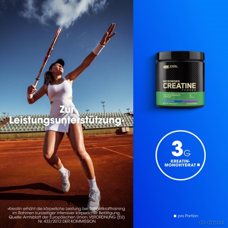 Optimum Nutrition - Creatine - Blue Raspberry - 360 g