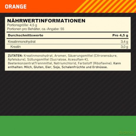 Optimum Nutrition - CREATINE - Orange - 247.5G