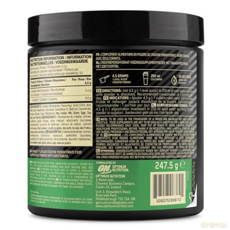 Optimum Nutrition - CREATINE - Orange - 247.5G