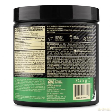 Optimum Nutrition - Creatine Fruit Punch - 247.5G