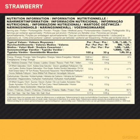 Optimum Nutrition - Gold Standard 100% Isolate - Strawberry