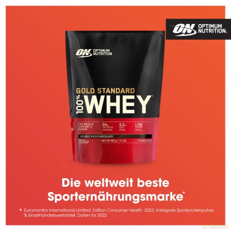 Optimum Nutrition - Gold Standard 100% Whey - Double Rich Chocolate - 465 g