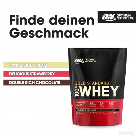 Optimum Nutrition - Gold Standard 100% Whey - Double Rich Chocolate - 465 g