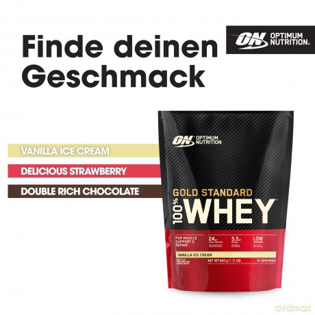 Optimum Nutrition - Gold Standard 100% Whey - Vanilla Ice Cream - 450 g