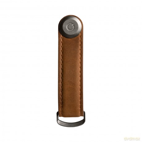 Orbitkey - Crazy Horse Leather Key Organiser - Chestnut Brown/Brown