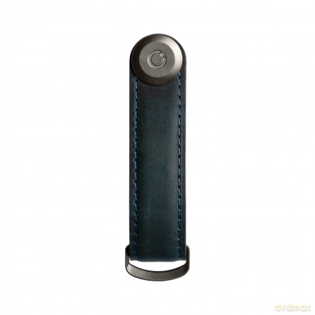 Orbitkey - Crazy Horse Leather Key Organiser - Marine Blue/Blue